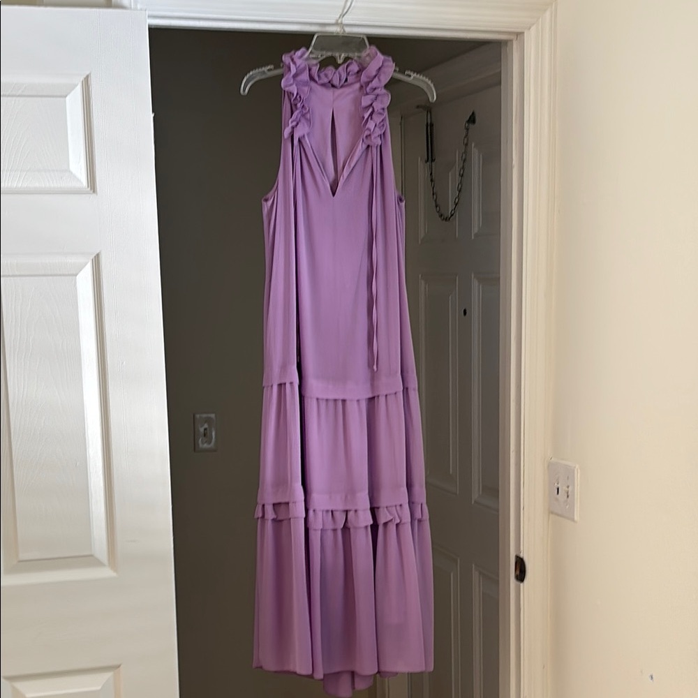 Kobi Halperin Elegant Lavender Sleeveless Dress